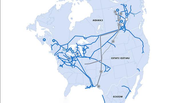 TC Energy Natural Gas, Oil & Liquids and Power assets map